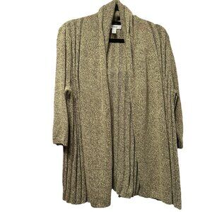 Dressbarn size XL  variegated avocado green open Cardigan.